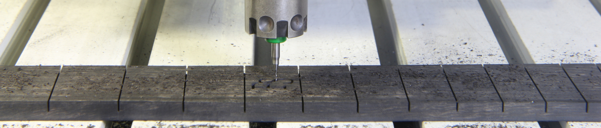 Fräsen eines Gitarren-Griffbrettes