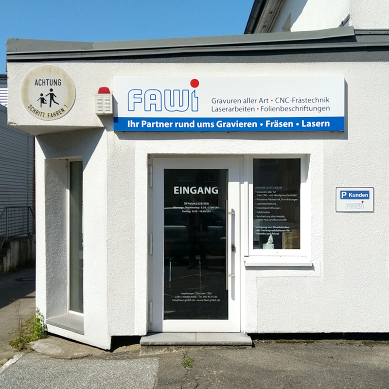 Das FAWI-Ladengeschäft in Norderstedt an der Stadtgrenze zu Hamburg